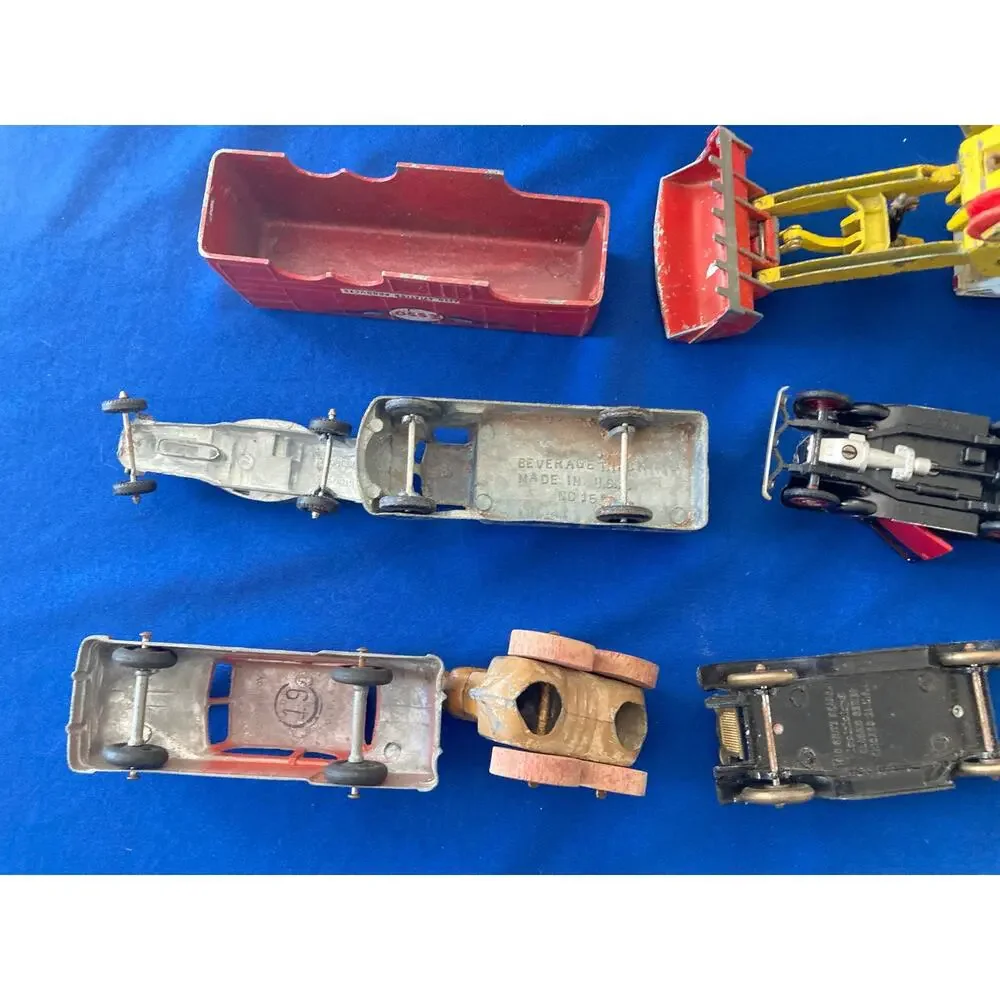 VTG Diecast Corgi Rio Tootsie Matchbox Lesney Toy Lot Bundle Wooden Wheel Others